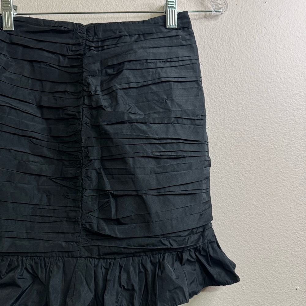 Zara Like New Black Ruffled Mini Skirt